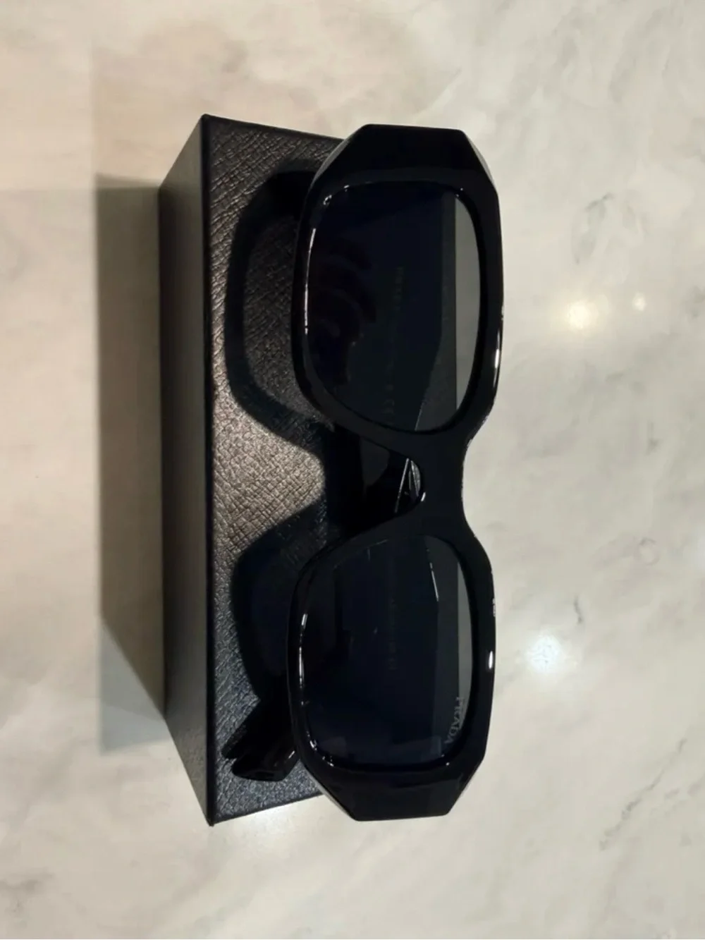 Men's Black Sunglasses - Classic Rectangular Shades